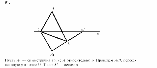 Дидактические материалы, 9 класс, Гусев, Медяник, 2001, Преобразования фигур Задание: 51