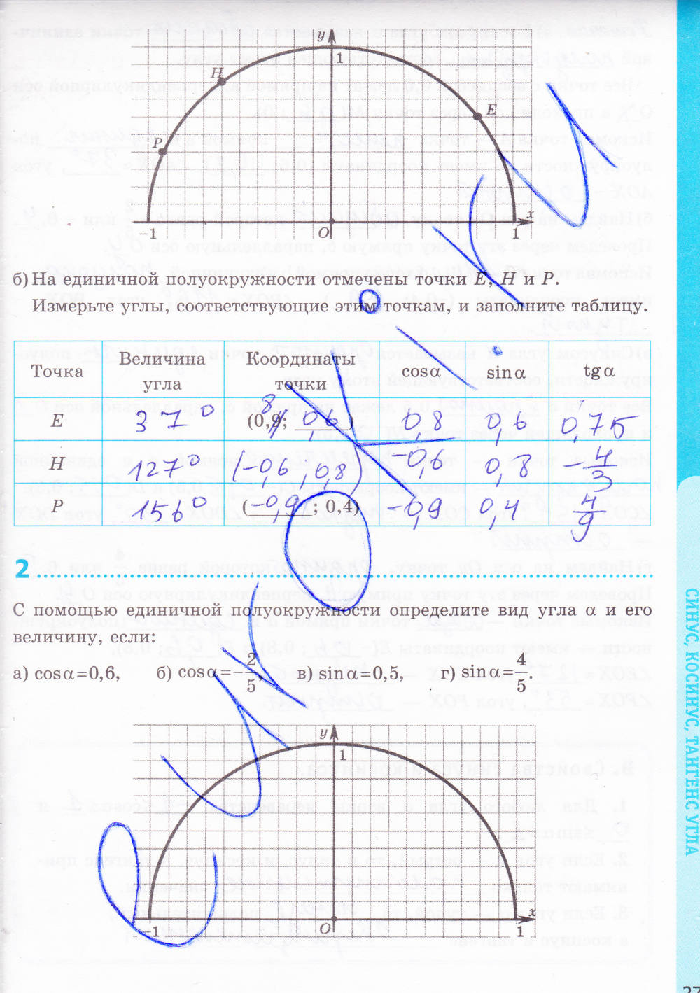 Рабочая тетрадь. К учебнику Л.С. Атанасян, 9 класс, Глазков Ю.А. Камаев П.М., 2015, задача: стр. 27