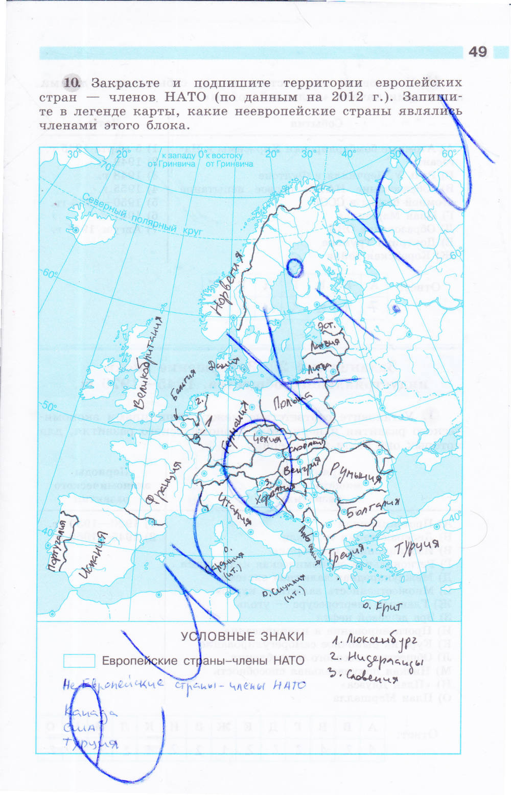 Рабочая тетрадь, 9 класс, Сороко-Цюпа О. С., Сороко-Цюпа А. О., 2015, задание: стр. 49