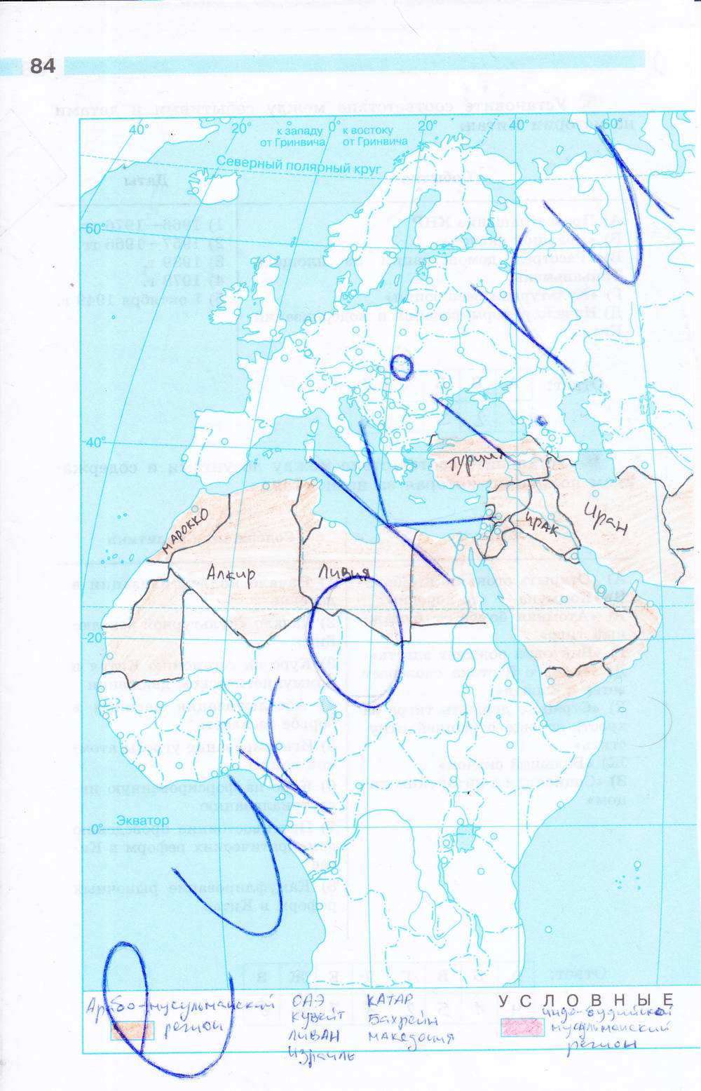 Рабочая тетрадь, 9 класс, Сороко-Цюпа О. С., Сороко-Цюпа А. О., 2015, задание: стр. 84