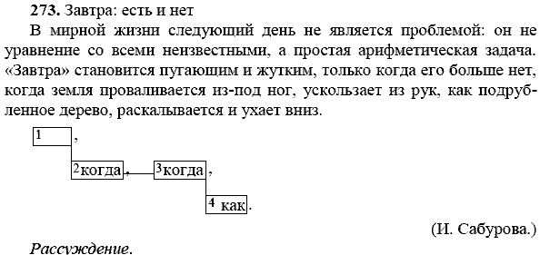 Русский язык, 9 класс, Тростенцова Л.А. Ладыженская Т.А., 2013 - 2015, задание: 273
