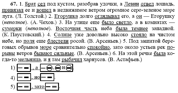 Русский язык, 9 класс, Тростенцова Л.А. Ладыженская Т.А., 2013 - 2015, задание: 67