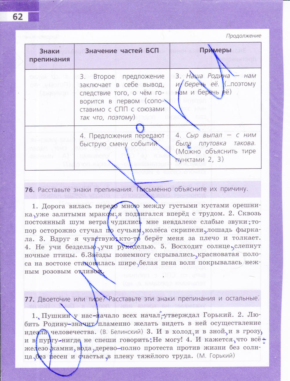 Рабочая тетрадь, 9 класс, Ефремова Е. А., 2015, задание: стр. 62
