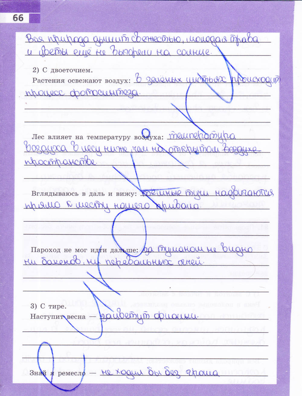 Рабочая тетрадь, 9 класс, Ефремова Е. А., 2015, задание: стр. 66