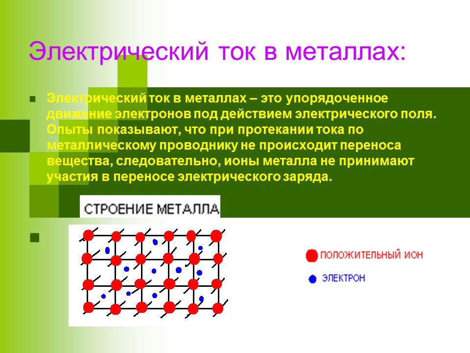 Электрический ток в различных средах