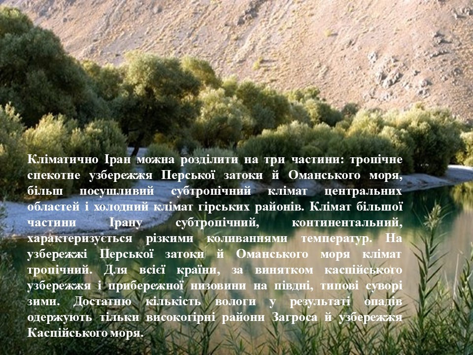 Економіко-географічна характеристика Ірану