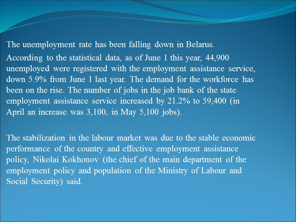 Unemployment in Belarus