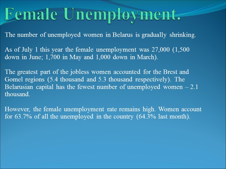 Unemployment in Belarus