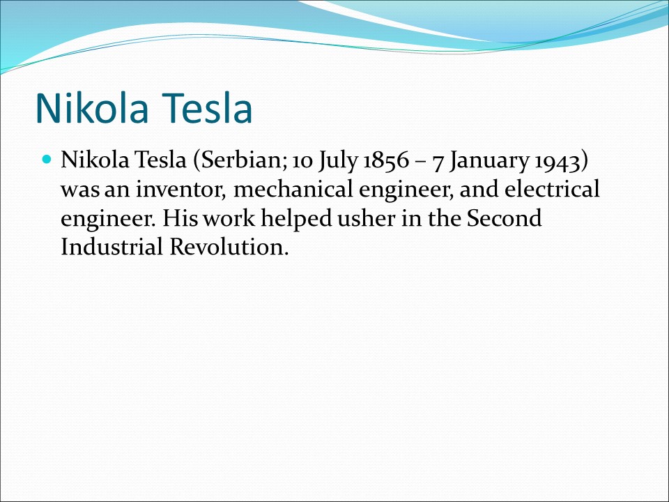 Nikola Tesla