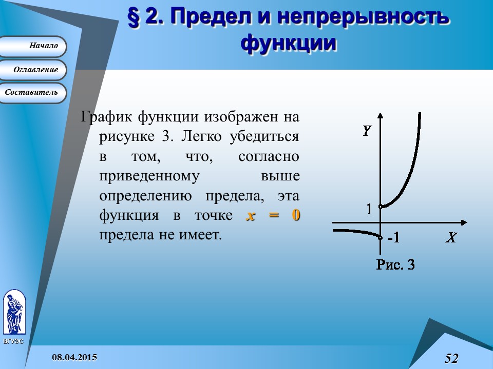 Основные понятия высшей математики