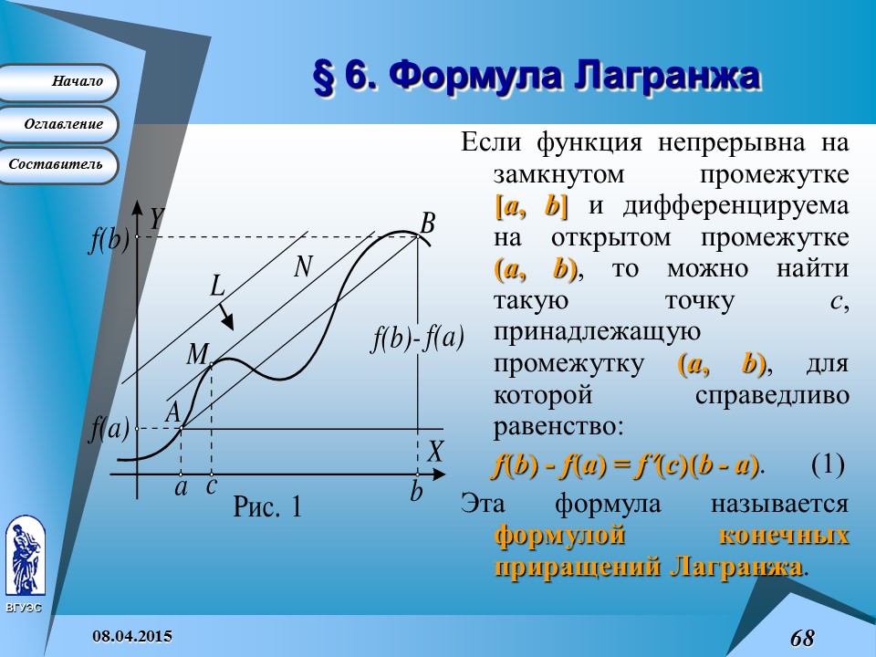 Основные понятия высшей математики