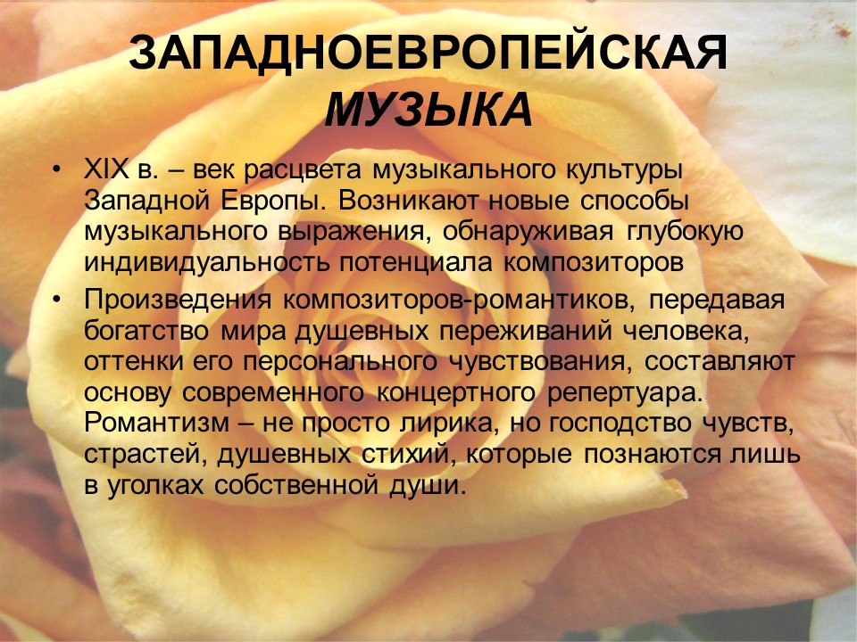 Музыка XIX века